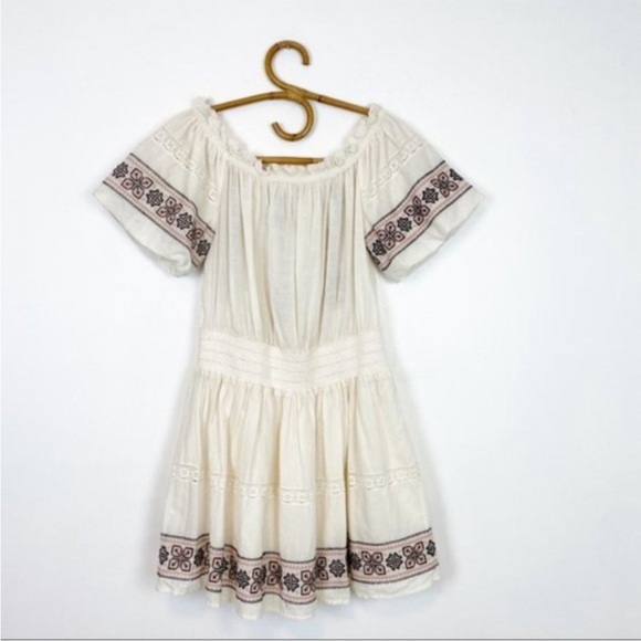 LoveShackFancy | Polly Embroidered Cotton Dress Size L - Picture 6 of 12